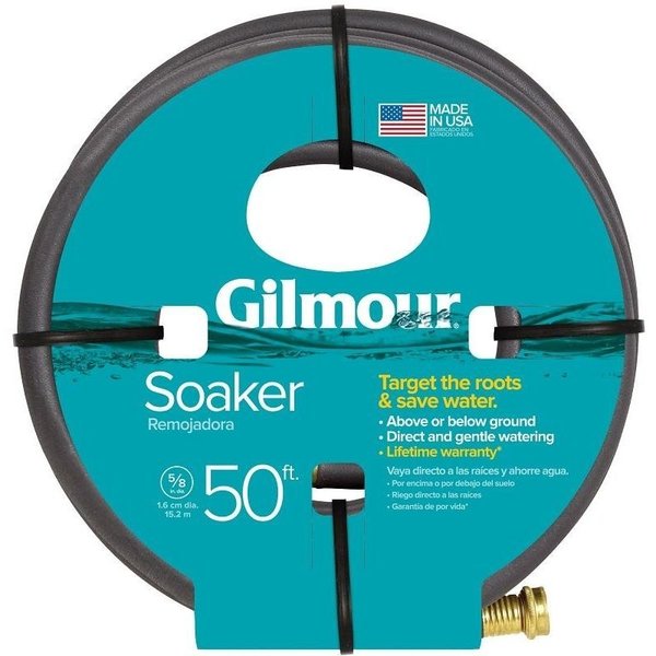 Gilmour Soaker Hose, 50 ft L, Vinyl, Natural 827501-1001